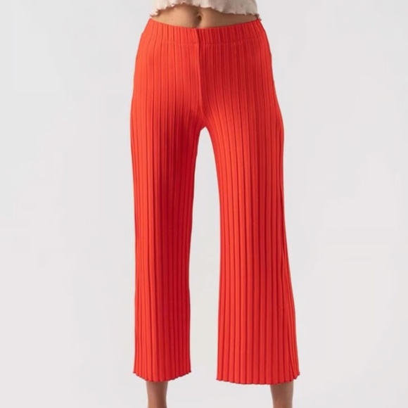 SIMON MILLER Alder Wide Leg Pants XS Hibiscus - Picture 1 of 4